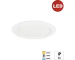 Hornbach LED Einbauleuchte Deckenleuchte e2 STYLE 18 W einstellbares Weiß 1-flammig IP 20, weiß (2440120180196)