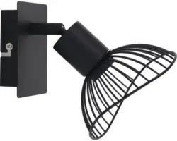 Wandspot FLAIR Acamar 1-flammig E14 40 W Metall schwarz