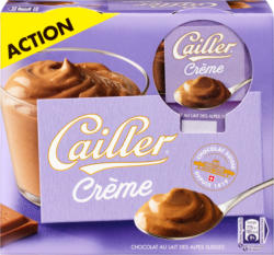 Crema dessert Cioccolato al latte alpino svizzero Cailler, 4 x 100 g