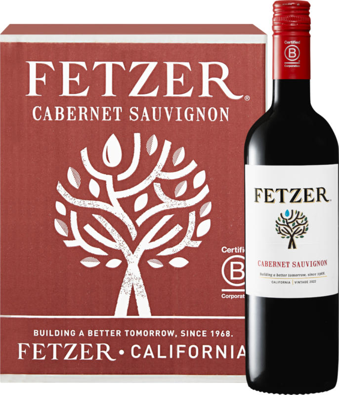 Fetzer Cabernet Sauvignon, États-Unis, Californie, 2022, 6 x 75 cl