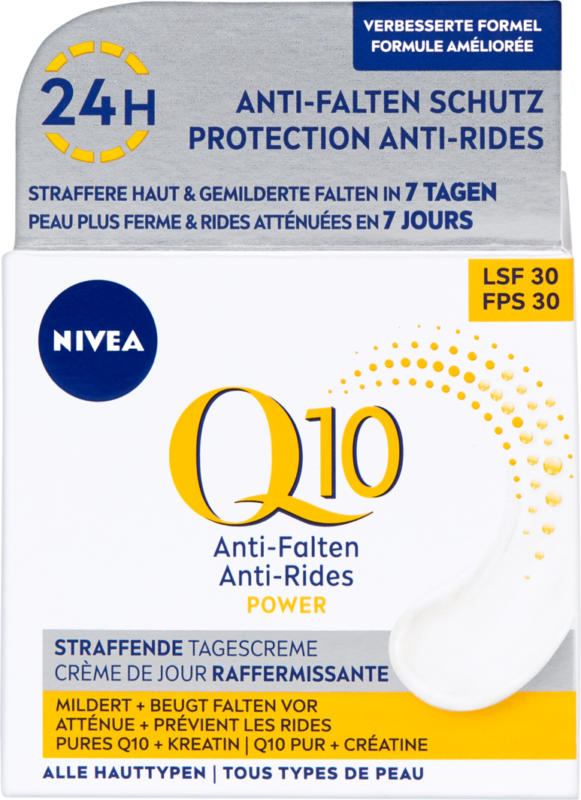 Crema Giorno antirughe Q10 Power Nivea, FPS 30, 50 ml