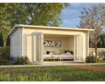 Hornbach Gartenhaus Ines 13,7 m² inkl. Fußboden 480 x 300 cm natur