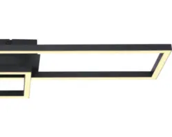 LED Deckenleuchte Globo TATJANA 24 W 1-flammig IP 20, schwarz (67243-24B)