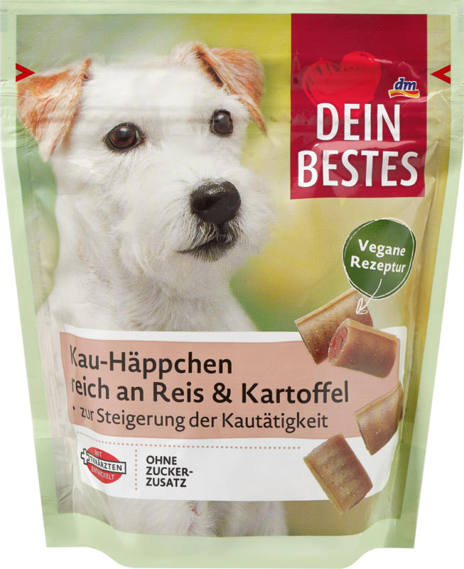 Dein Bestes Hundeleckerli Kau-Häppchen reich an Reis & Kartoffel