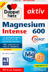 Doppelherz Magnesium Intense 600 + Vitamin D3 Tabletten 30 St