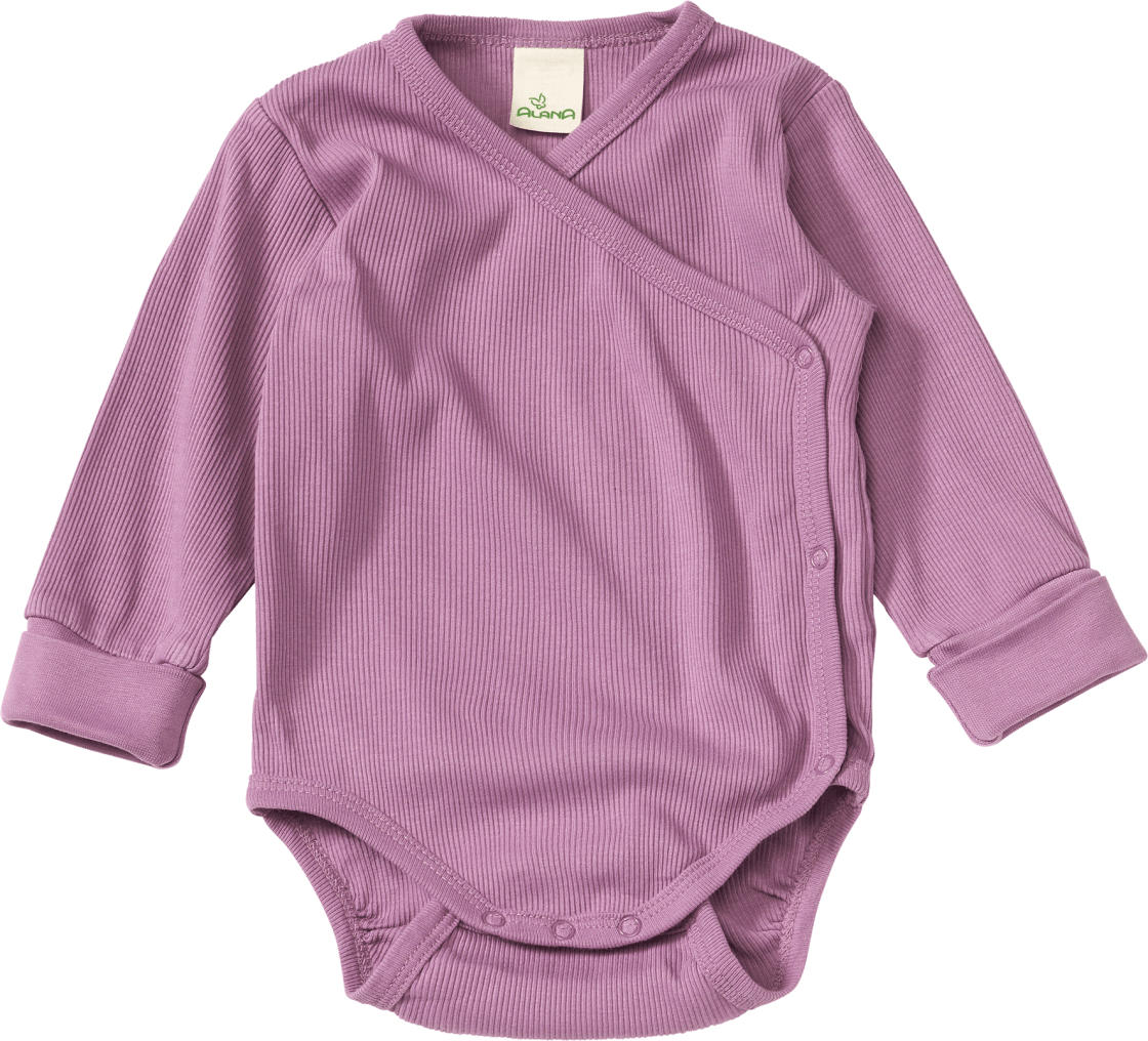 ALANA Wickelbody mit Mitwachsfunktion, lila, Gr. 50/56