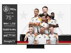 TCL 75MQLED80 (75 Zoll, QLED, 4K UHD, Mini LED, Google TV, Sprachsteuerung); QLED TV