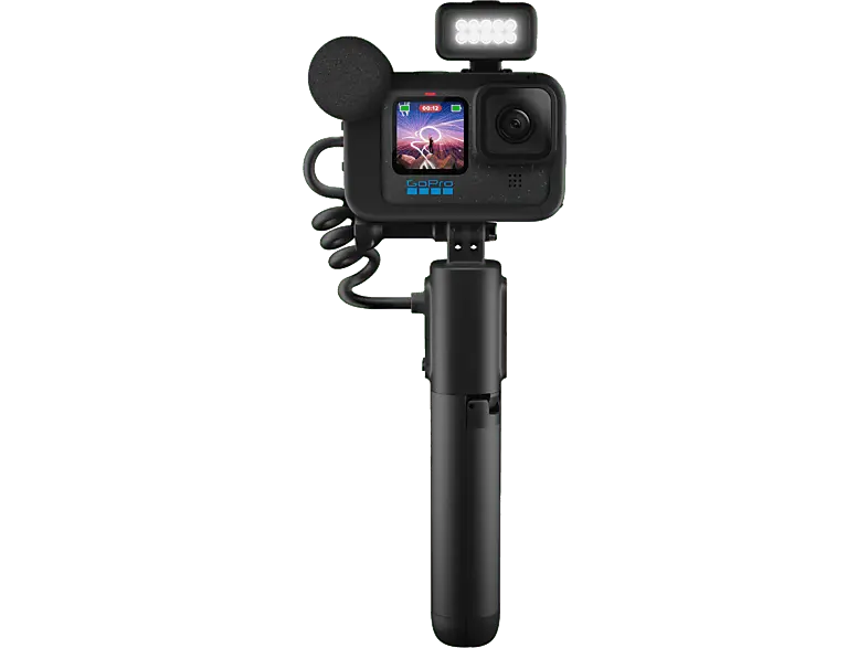 GoPro Hero12 Black Action Cam Creator Edition, 5.3K60, 27 MP Foto, Hypersmooth 6.0, 2x längere Akkulaufzeit