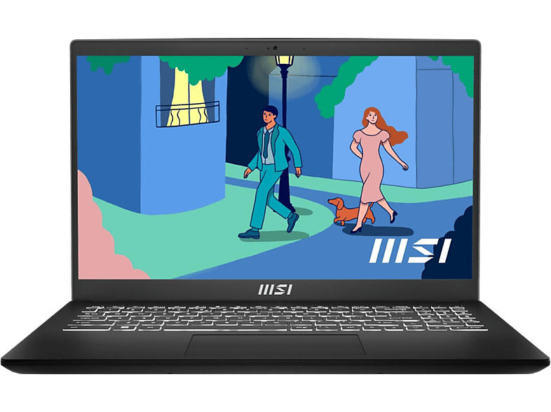 MSI Modern 15 B7M-281 Notebook 15,6 Zoll, Full-HD, AMD Ryzen™ 5 7530U, 16 GB RAM, 1000 SSD, Windows 11 Home (64 Bit), Radeon™ Onboard Graphics, Classic Black