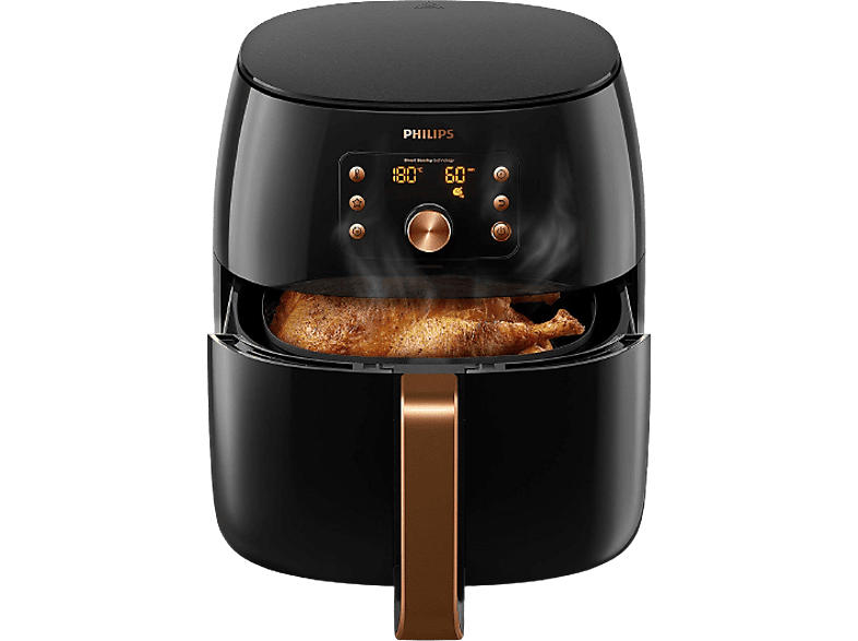 Philips HD9867/90 Premium Airfryer XXL Heißluftfritteuse (1,4 l, 2225 Watt, Schwarz)