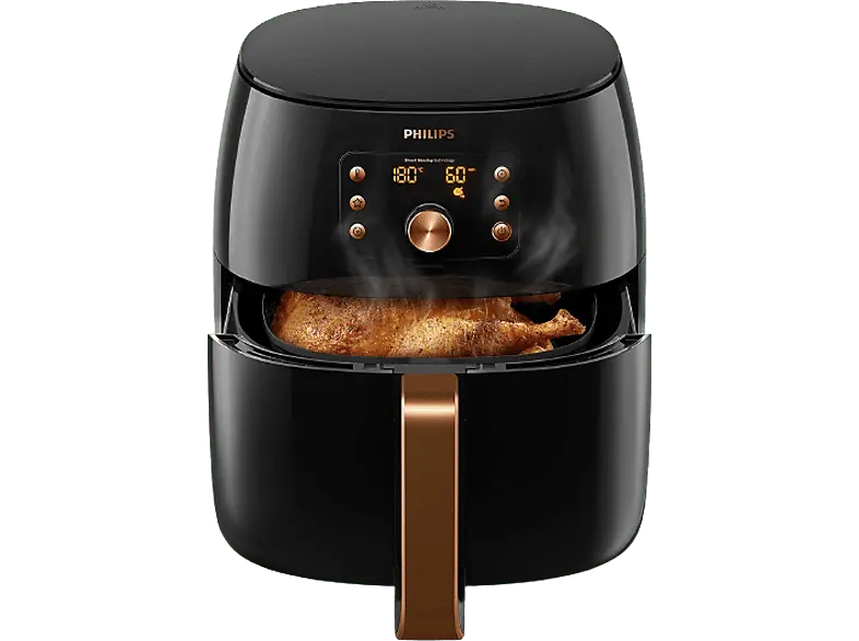 Philips HD9867/90 Premium Airfryer XXL Heißluftfritteuse (1,4 l, 2225 Watt, Schwarz)