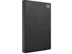 Seagate 1 TB One Touch Festplatte mit TV-Halterung, Kennwortschutz, +Rescue, HDD, Extern, USB-Micro-B, Schwarz