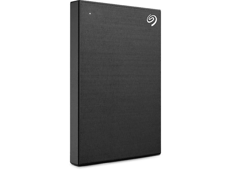 Seagate 1 TB One Touch Festplatte mit TV-Halterung, Kennwortschutz, +Rescue, HDD, Extern, USB-Micro-B, Schwarz