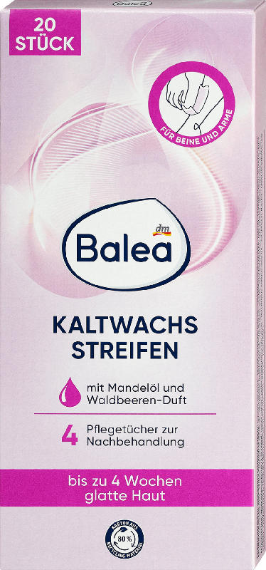 Balea Kaltwachsstreifen Körper