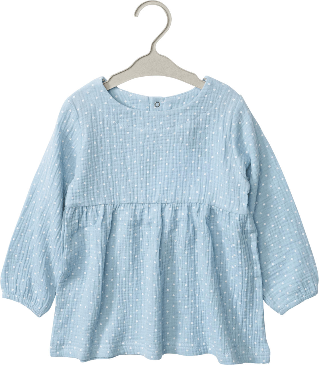 ALANA Tunika aus Musselin, blau, Gr. 92