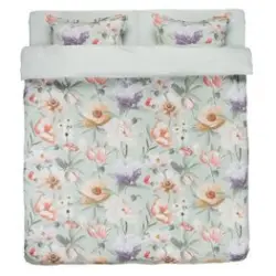 JYSK Lenjerie pat+cearșaf satinată ERNA 200x220 roz