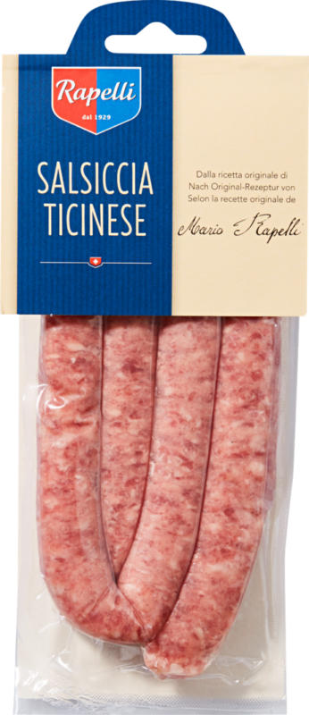 Salsiccia ticinese Rapelli, 180 g