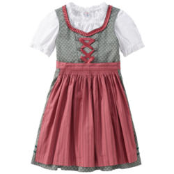 Mädchen Dirndl mit Allover-Muster (Nur online)