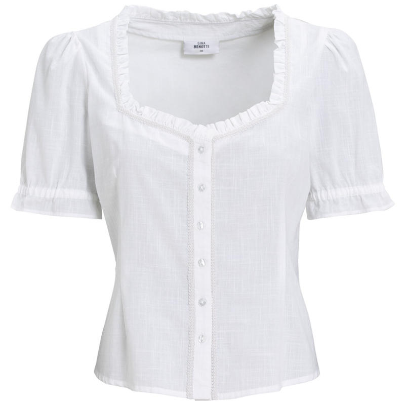 Damen Bluse mit weitem Ausschnitt (Nur online)