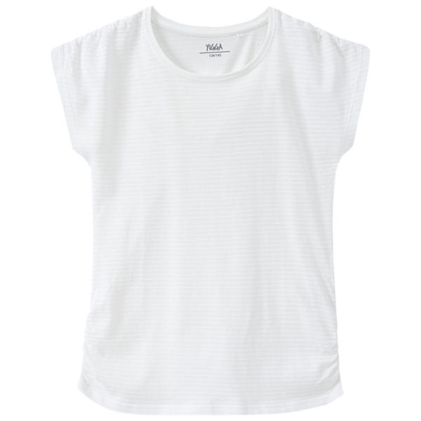 Mädchen T-Shirt mit strukturierten Streifen