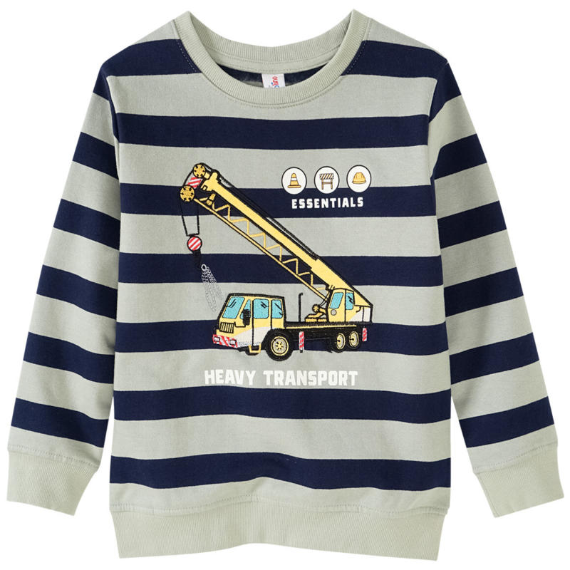 Jungen Sweatshirt mit Baustellen-Motiv