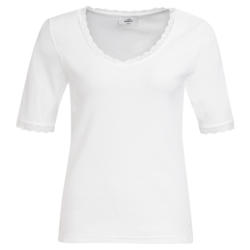 Damen T-Shirt mit Spitzendetails