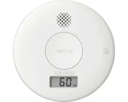 CO-Melder Siemens 3V aufputz, weiß