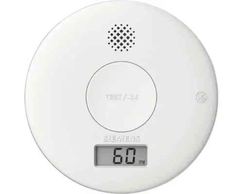 CO-Melder Siemens 3V aufputz, weiß