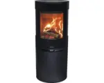 Hornbach Kaminofen Aduro 9-5 Lux Air Stahl gussgrau 6 kW mit Holzfach