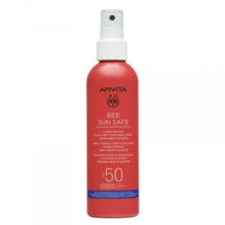 Apivita SPF50 слънцезащитен хидратиращ спрей с ултра лека текстура за лице и тяло 200мл.