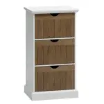 JYSK JYSK Comodă 3 sertare OLDEKROG stejar &icirc;nchis/alb