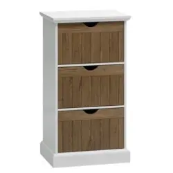 JYSK Comodă 3 sertare OLDEKROG stejar închis/alb