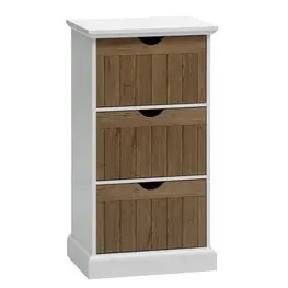 JYSK Comodă 3 sertare OLDEKROG stejar închis/alb