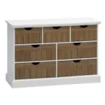 JYSK JYSK Comodă 7 sertare OLDEKROG stejar &icirc;nchis/alb