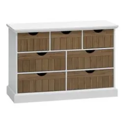 JYSK Comodă 7 sertare OLDEKROG stejar închis/alb