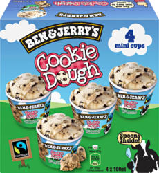 Gelato Cookie Dough Ben & Jerry’s, 4 x 100 ml