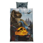 JYSK JYSK Lenjerie pat JURASSIC WORLD 140x200 gri