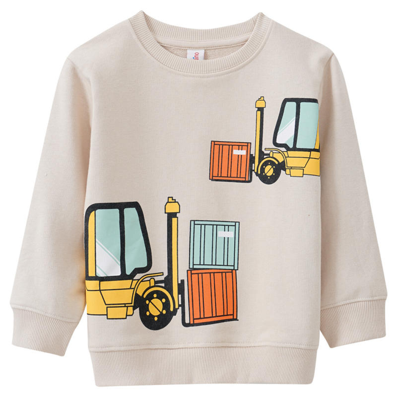 Jungen Sweatshirt mit Baustell-Motiven