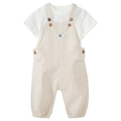 Newborn Latzhose und Shirt mit Streifen