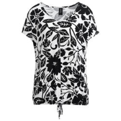 Damen T-Shirt mit elastischem Saum