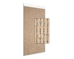 Türvorhang Chios transparent schwarz 90x210 cm