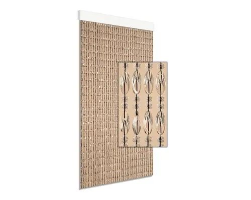 Türvorhang Chios transparent schwarz 90x210 cm