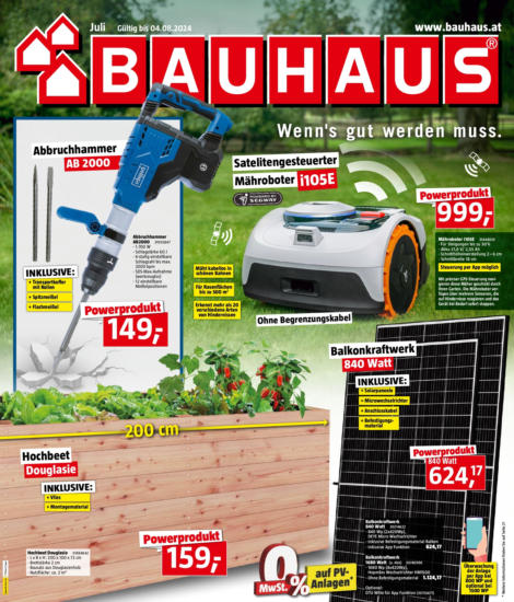 BAUHAUS ᐉ alle Filialen und Öffnungszeiten online wogibtswas.at
