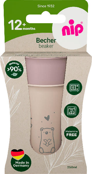 Nip Trinkbecher lila/creme