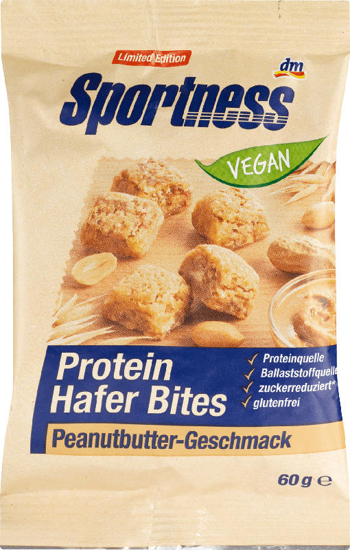 Sportness Protein Hafer Bites, Peanutbutter Geschmack