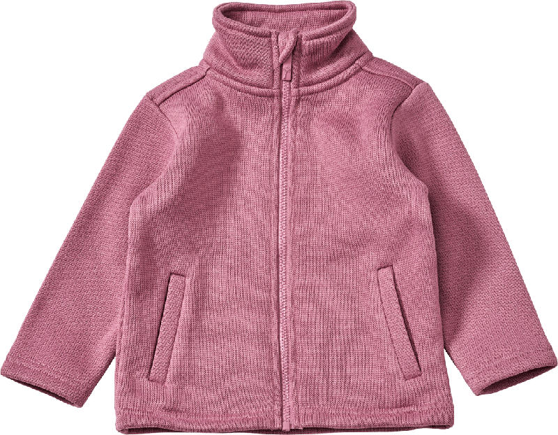 PUSBLU Jacke aus Strickfleece, rosa, Gr. 104