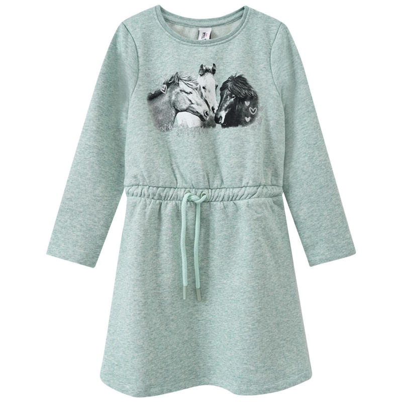 Mädchen Sweatkleid mit Pferde-Motiv (Nur online)