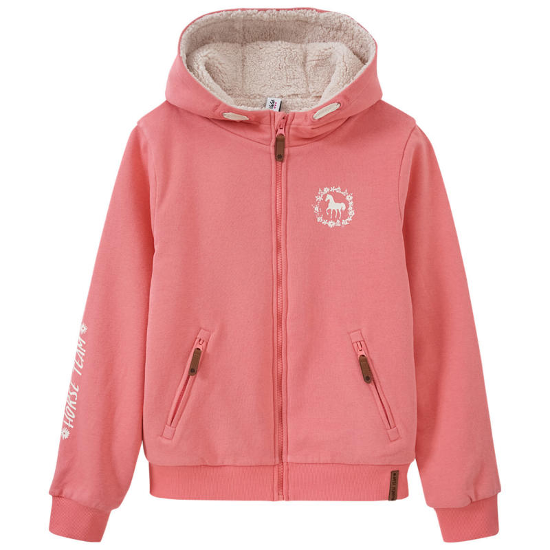 Mädchen Sweatjacke mit Teddyfutter (Nur online)