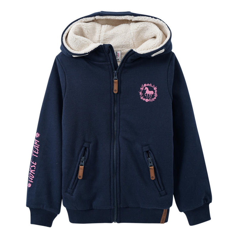 Mädchen Sweatjacke mit Teddyfutter (Nur online)