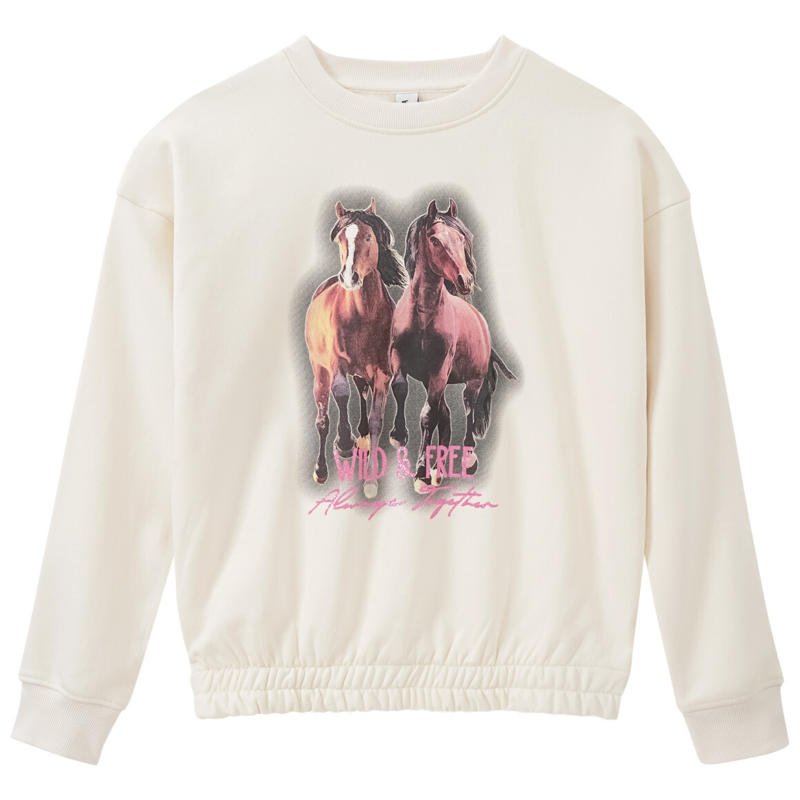 Mädchen Sweatshirt mit Pferde-Motiv (Nur online)